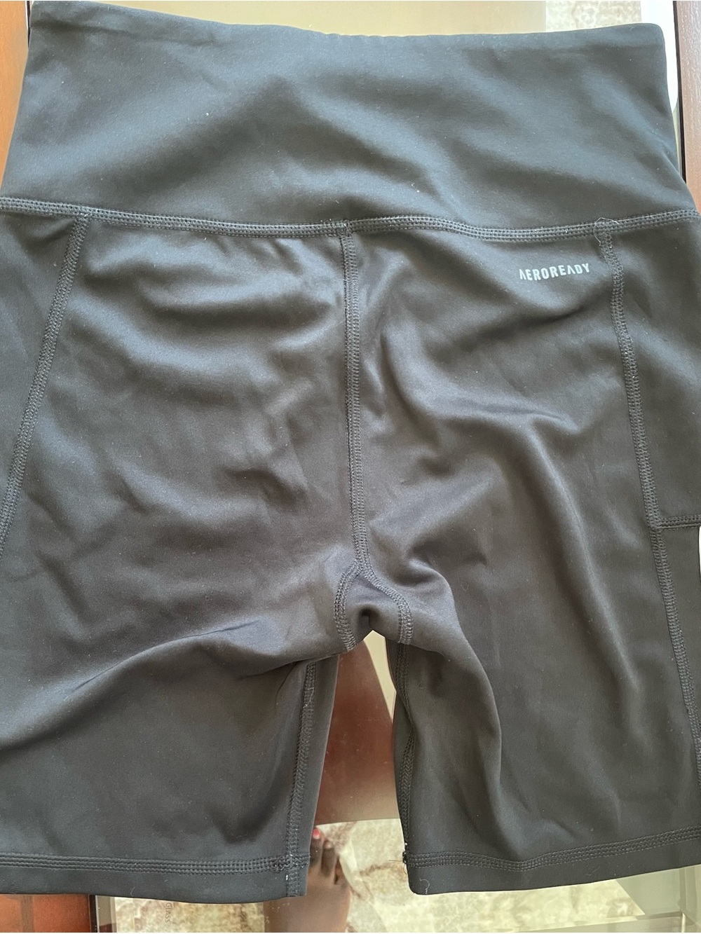 Adidas Women's Black Performance High-Rise Bike Shorts - Picture 3 of 3